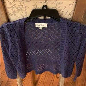 Knit open sweater